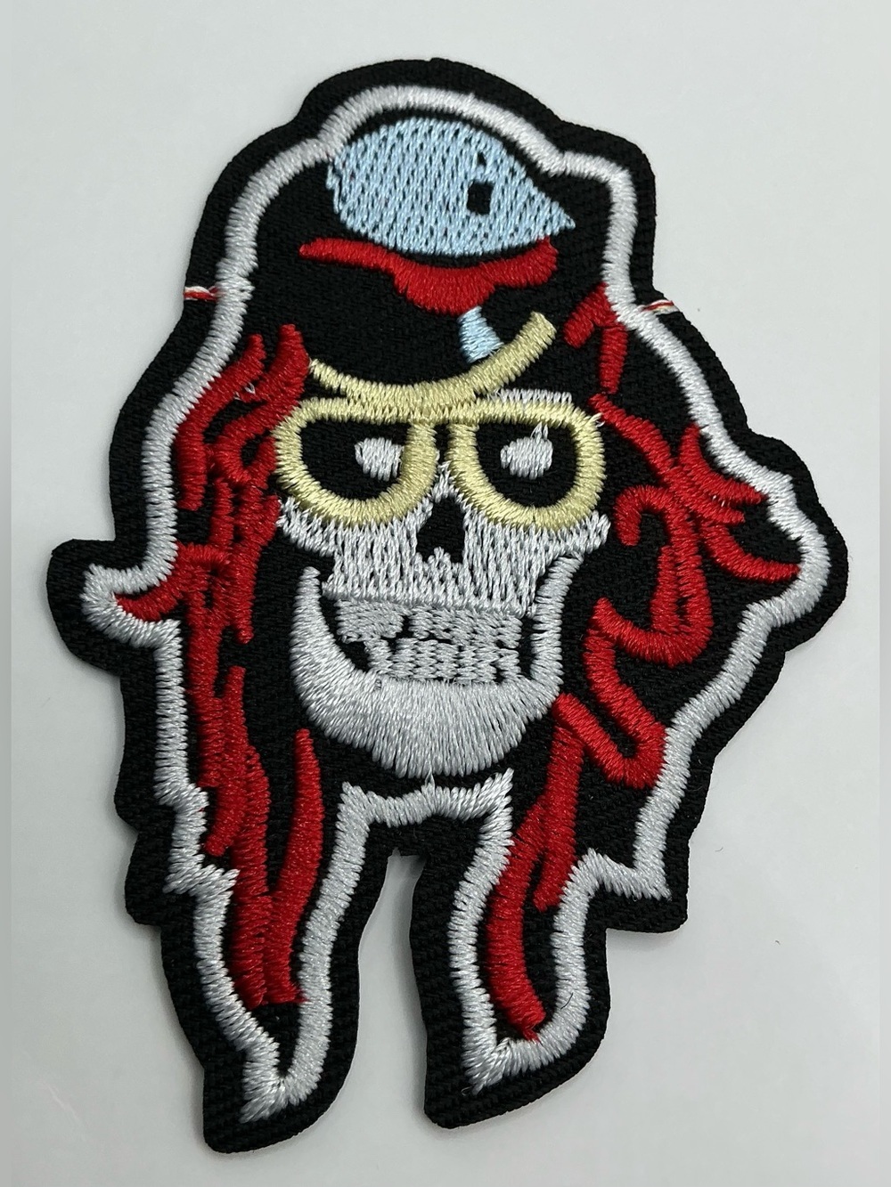 EMBROIDERED IRON OR SEW ON PATCH AXL ROSE STYLE SKELETON GUY